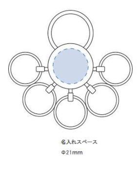 五連キーホルダーの画像