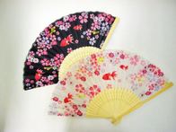 花金魚 扇子の画像