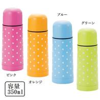 ポルカドット ステンレスボトル350mlの画像