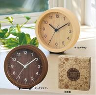 木目調置き時計1個の画像