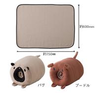わんわんアニマルロールクッションブランケットの画像