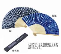 涼み色 和柄扇子の画像