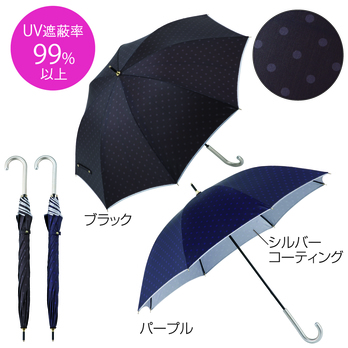 ポルカドット・晴雨兼用長傘