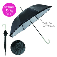 ローズブーケ晴雨兼用長傘の画像
