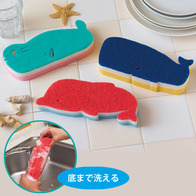 底まで洗える!海のロングスポンジの画像