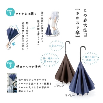 使って便利!さかさま傘