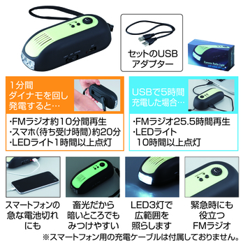 チャージャー付ダイナモラジオライト
