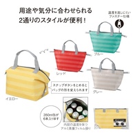 ドットボーダー 保冷温2WAY変身バッグの画像