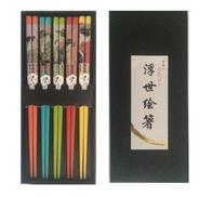 浮世絵箸 カラーの画像