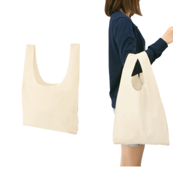 厚手コットンマルシェバッグ(M) ナチュラル
