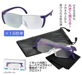 ルーペでメガネ