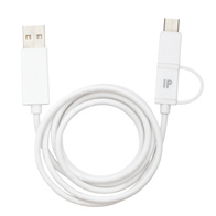 マルチ充電データ転送ケーブル(3WAY)(白)の画像