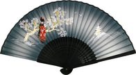 唐木中彫 舞妓(ブルー)扇子の画像