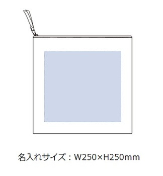 キャンバスクラッチバッグ ブラックの画像