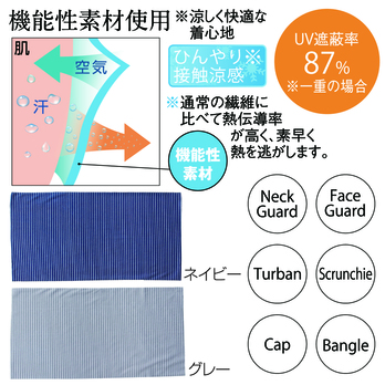 接触涼感マルチネックカバー