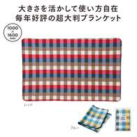 カラフルブロック ビッグブランケットの画像