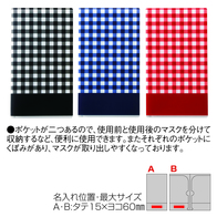 抗菌マスクケース(チェック)の画像