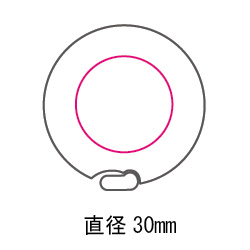 ラウンドメジャー(黒)の画像