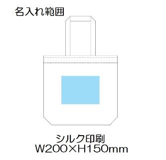 キャンバスエコバッグ 大 ブラックの画像