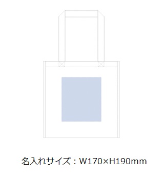 不織布保冷温スクエアコンビトートの画像