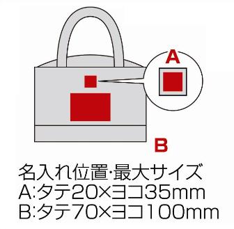 ボトムボーダー保冷ショッピングバッグの画像