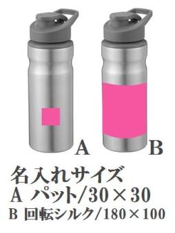 直飲みアルミボトル750mlの画像