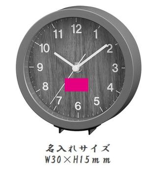 木目調置き時計1個の画像