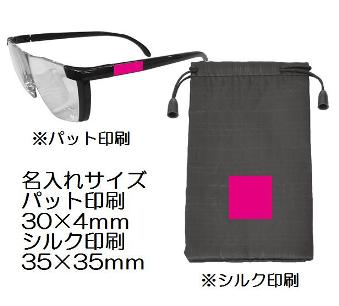 ルーペでメガネの画像