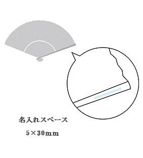 日本の伝統柄扇子 青海波(すす竹)の画像