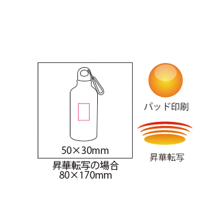 アルミボトル400mlの画像